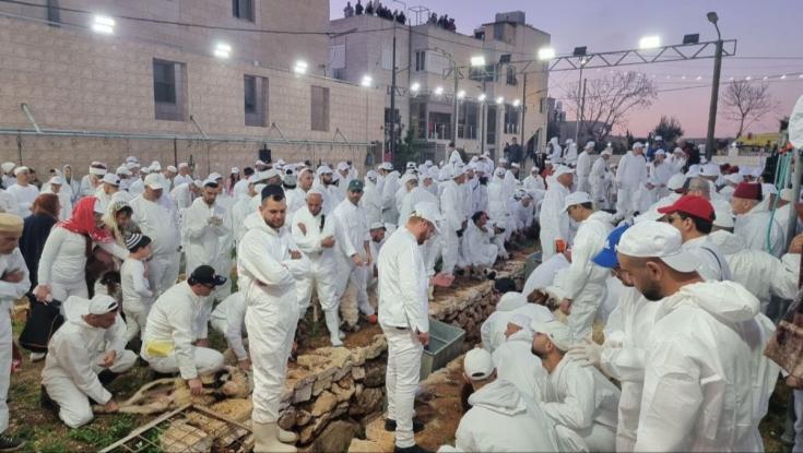 ליהודים אסור: השומרונים קיימו את זבח הפסח בהר גריזים שבשומרון