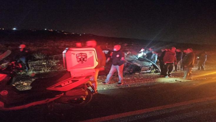 שומרון: הרוג ו-3 פצועים קל בתאונה בכביש 505 סמוך למגדלים