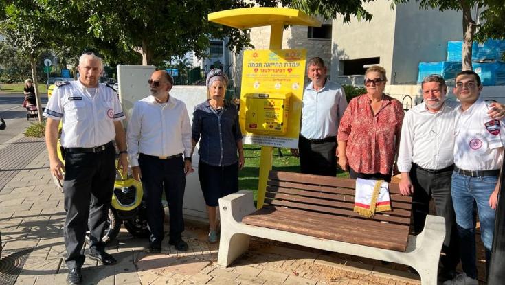 תלמיד הישיבה התיכונית גייס תרומות לעמדת החייאה לזכר רבו שנרצח בפיגוע