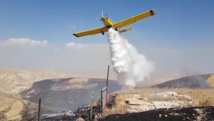 בעקבות שריפה גדולה: פונה יישוב במועצה אזורית בנימין