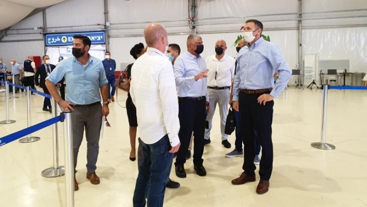 מתן כהנא בסיור בנתב"ג: "דין אוקראינה כדין כל מדינה בצבע שלה"