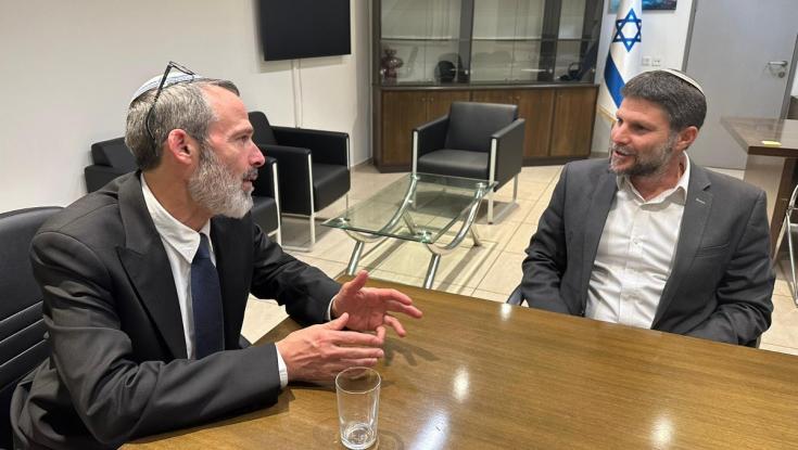 לא מתרגש מגפני: סמוטריץ' נפגש עם הרב מאיר כהנא