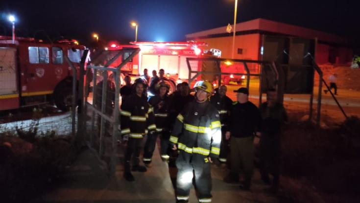לוחמי האש סיכלו אסון גדול בשומרון: ניטרלו מטען הבשלה בתוך צמב"ר