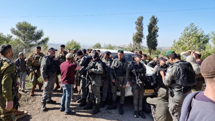 בזמן החרמת ציוד בישיבת חומש: אלימות של המנהל האזרחי נגד התלמידים