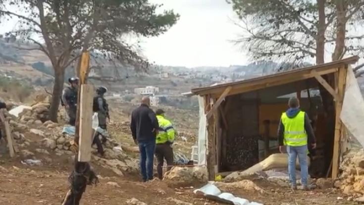 הרס שני ביממה: כוחות הביטחון מפנים את הגבעה שהוקמה לזכר אהוביה סנדק ז"ל