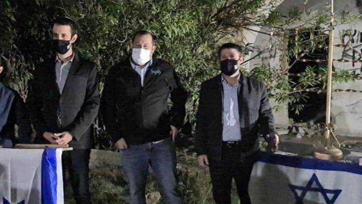 נר ראשון של חנוכה בשא-נור שבשומרון