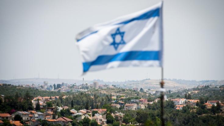 יהודה ושומרון מופיעות במפת פיקוד העורף כ"גדה המערבית" ומסומנות בגבול