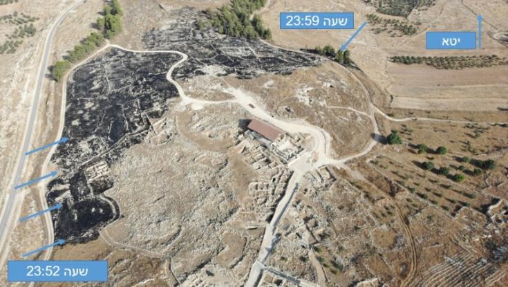 חוקרי כבאות: השריפה בסוסיא - הצתה