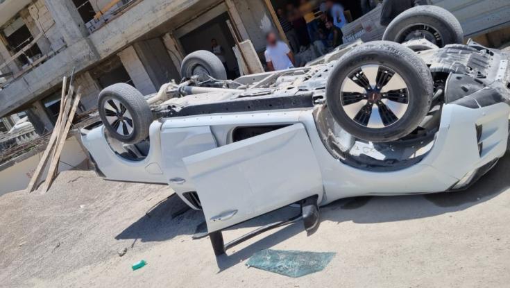 קטטה המונית באתר בנייה בבית שמש: טרקטור הפך טנדר | צפו