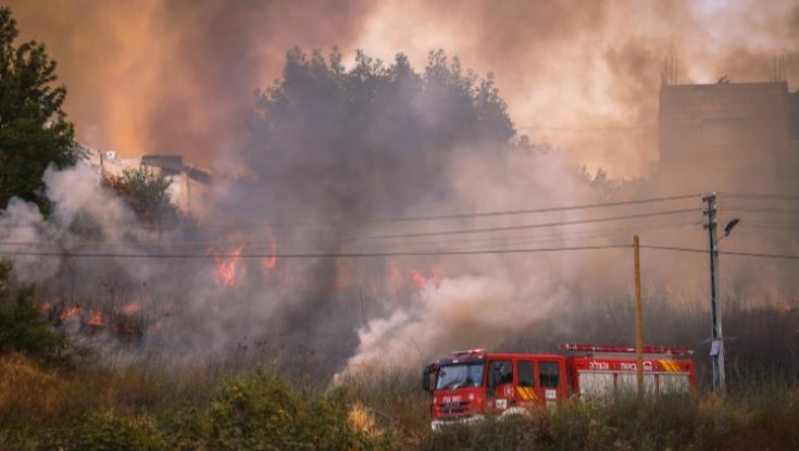 שריפת ענק בהרי ירושלים ובשומרון: חשד להצתות בשני המוקדים