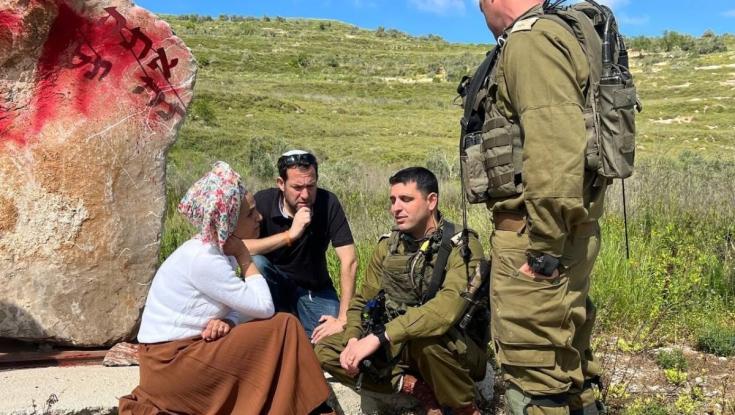 "תחושה של דם": יעל שבח מזועזעת מהשחתת האנדרטה של רזיאל הי"ד