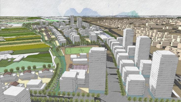 על שטח של המועצה השכנה: רובע עירוני חדש יבנה בקריית גת