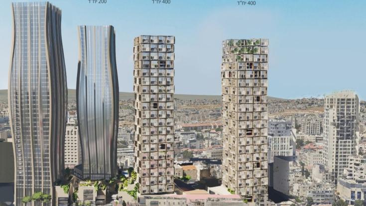 אושר במחוזית: פרויקט גרנדיוזי בבירה - 4 מגדלי ענק יוקמו במרכז ירושלים