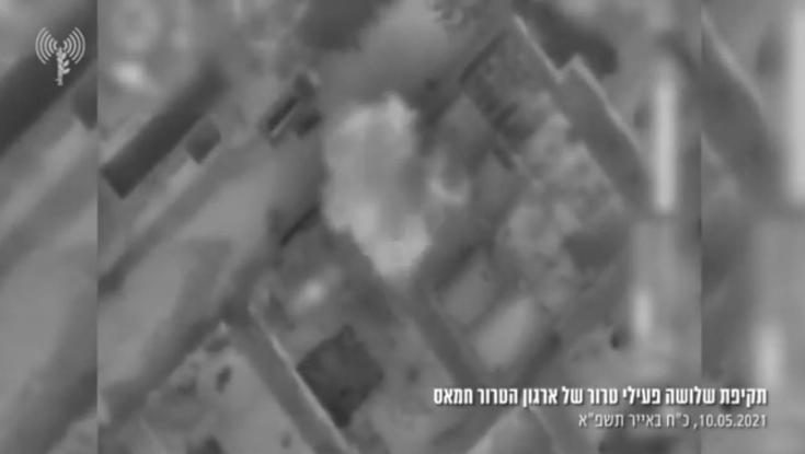 צה"ל תקף 3 פעילי חמאס | צפו בתיעוד