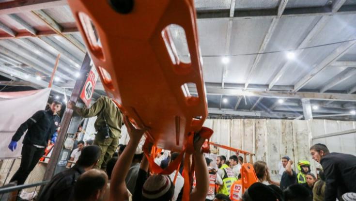 תיעוד מהאסון במירון: החוגגים נדחקים ומנסים להימלט מהעומס