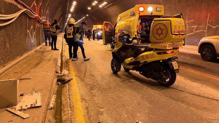 מחריד: שני הרוגים בתאונה בכביש המנהרות בדרך לירושלים