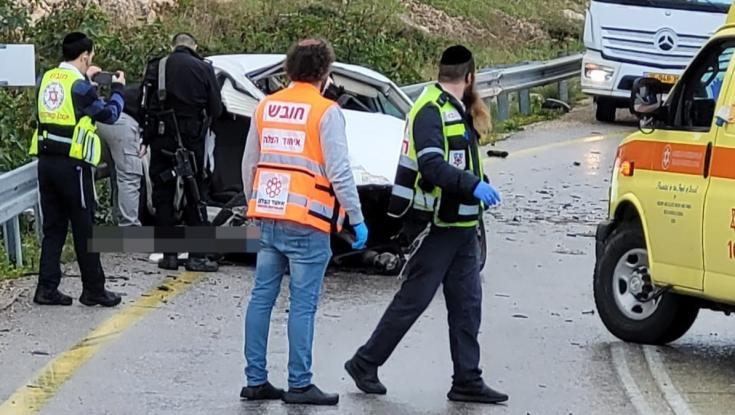 ארבעה נפגעים בינוני וקל כתוצאה מתאונה בכביש 446