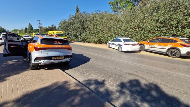 רוכב אופנוע נפצע בינוני בתאונה בהרצליה