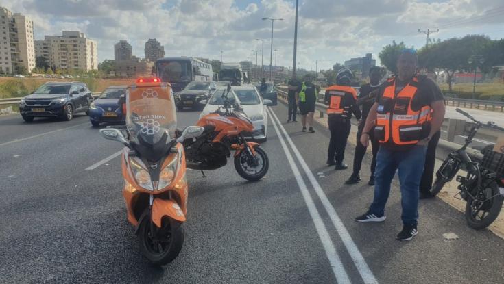 צומת סגולה: הולכת רגל שנפגעה מרכב נפצעה קשה