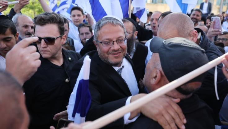 בן גביר צעד לשער שכם ונבלם על ידי המשטרה