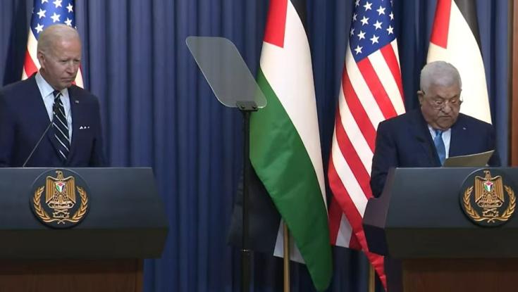 ביידן בבית לחם: "שתי מדינות לאורך קווי 67 עם חילופי שטחים מוסכמים"