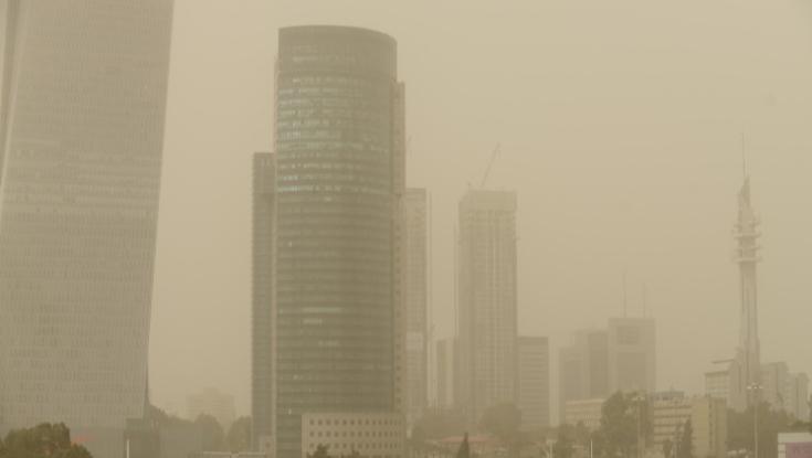 עקב אבק מסיני: זיהום אוויר חריג צפוי מחר