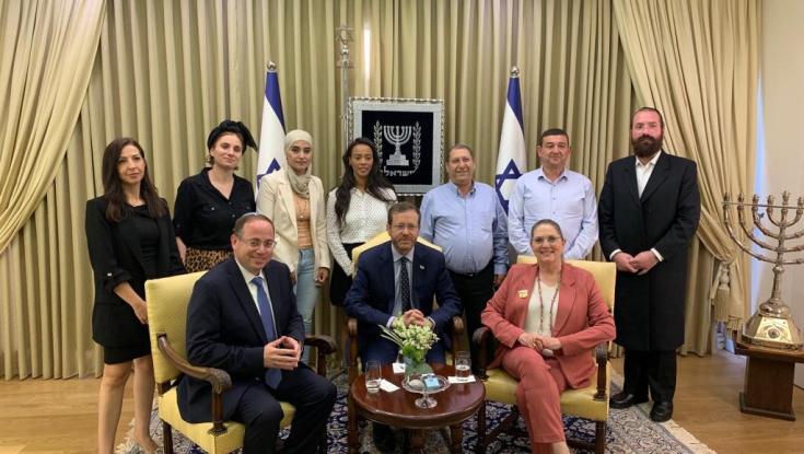 בפגישה עם נשיא המדינה הוצגה התוכנית להגדלת מספר מתנדבי השירות הלאומי
