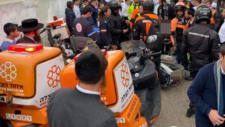 צעיר שרכב על אופנוע נפצע בינוני בירושלים