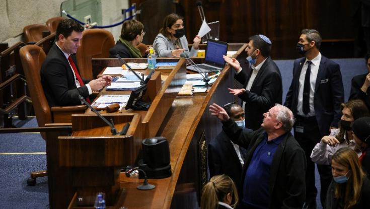 במהלך לילה לבן במליאה: הפסד לקואליציה