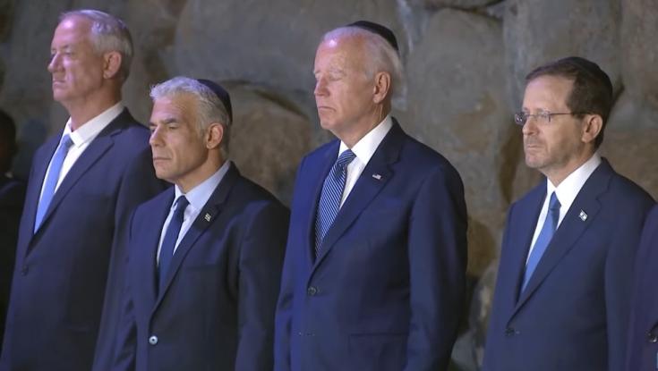 "אסור לנו אף פעם לשכוח": ביידן ביקר ביד ושם