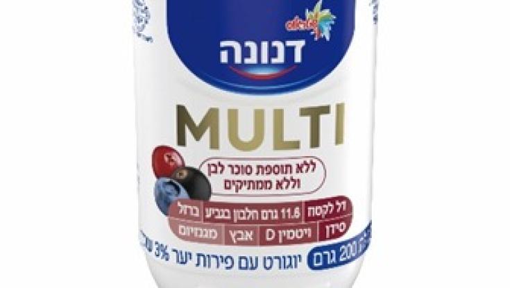 בלי סוכר לבן או ממתיקים: דנונה מולטי בטעם פירות יער