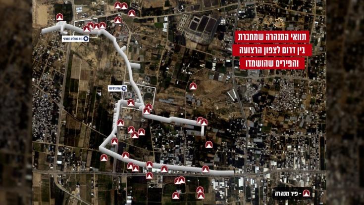 שירותים, נשקים וגופת מחבלים: אותרה מנהרה שחיברה בין צפון רצועת עזה ודרומה
