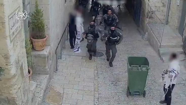 14 חשודים: תיעוד מיוחד מהמעצר של הפורעים בעיר העתיקה