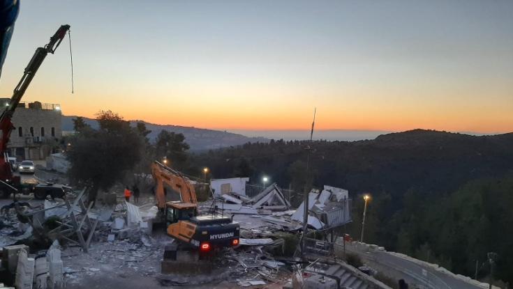 נמשכות הפעולות להסדרת הר מירון: מתחם בוסקילה נהרס | צפו