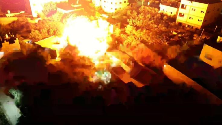 כוחותינו הרסו את בית אחד המחבלים מהפיגוע בתחנת הדלק בעלי