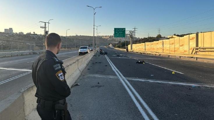 חשד לפגע וברח בכביש בגין בירושלים: רוכב אופנוע נהרג