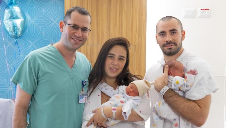 היריון נדיר באיכילוב: נולדו בשלום תאומים לאישה עם שני רחמים