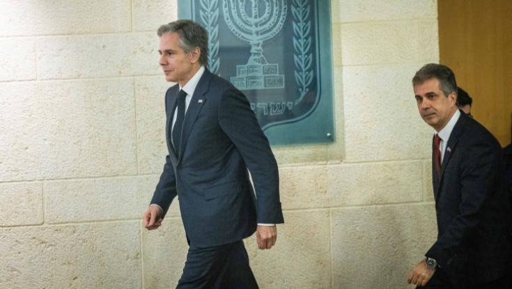 בפעם השלישית מפרוץ המלחמה: אנתוני בלינקן נחת בישראל