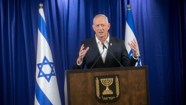 אחרי שדחה את ההצהרה: גנץ ינאם הערב - צפוי להודיע על עזיבת הממשלה