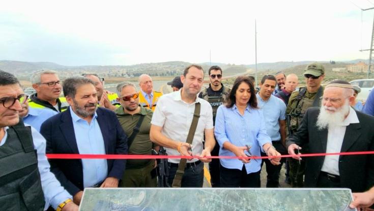 שלב א' של כביש עוקף חווארה נפתח לתנועה: "רגע מרגש של תקומה"