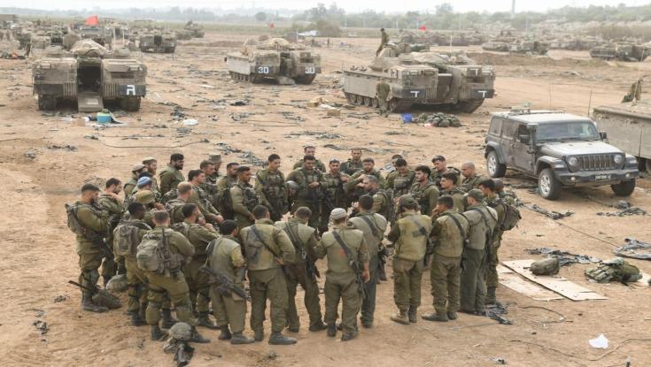 הפעילות הקרקעית בעזה: הותקף שטח כינוס של חמאס עם יותר מ-20 מחבלים