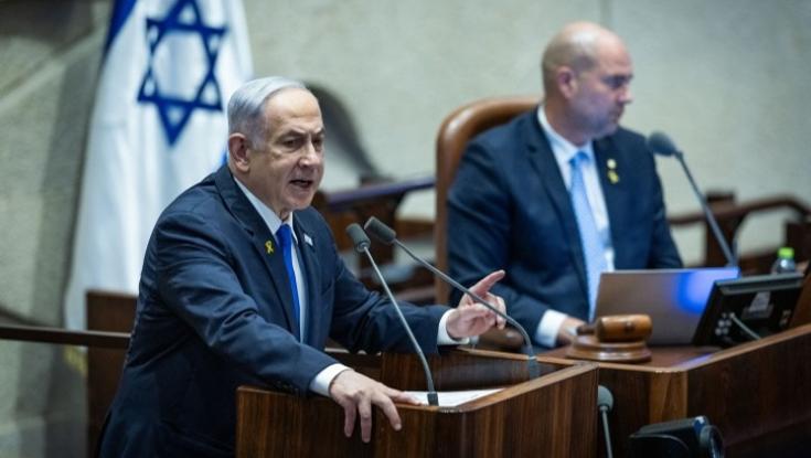 אזעקות באשקלון תוך כדי נאום נתניהו: "לא מוכנים להתפשר על פחות מניצחון מוחלט"