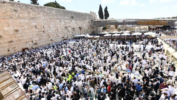 בהשתתפות אלפים: צפו במעמד ברכת הכהנים בכותל