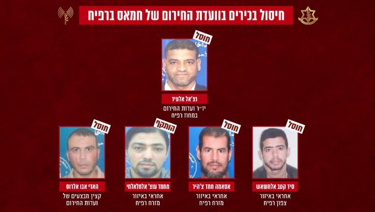 באמצעות כטב"מים: חוסלו בכירים בוועדות החירום של חמאס ברפיח