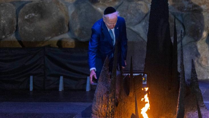 הנשיא ביידן: "אבלים על 6 מיליון היהודים שאיבדו את חייהם"