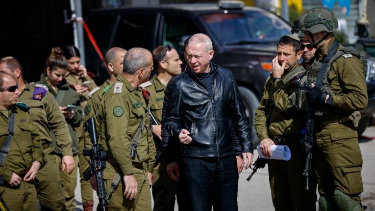 גלנט בזירת הפיגוע בחווארה: "צפויים ימים קשים"