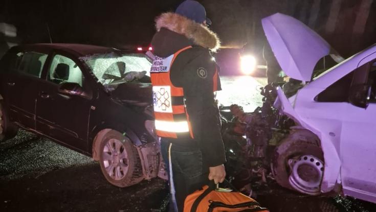 ארבעה ישראלים נפצעו בתאונת דרכים בסמוך לאומן