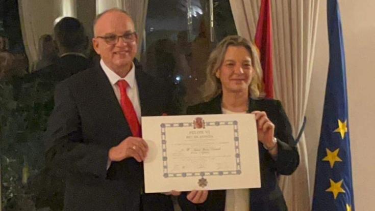 פרופסור סרוג מבר אילן קיבל עיטור מיוחד ממלך ספרד
