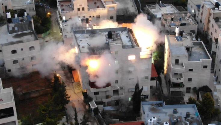 כוחות הביטחון הרסו את בית המחבל שרצח את רונן חנניה הי"ד