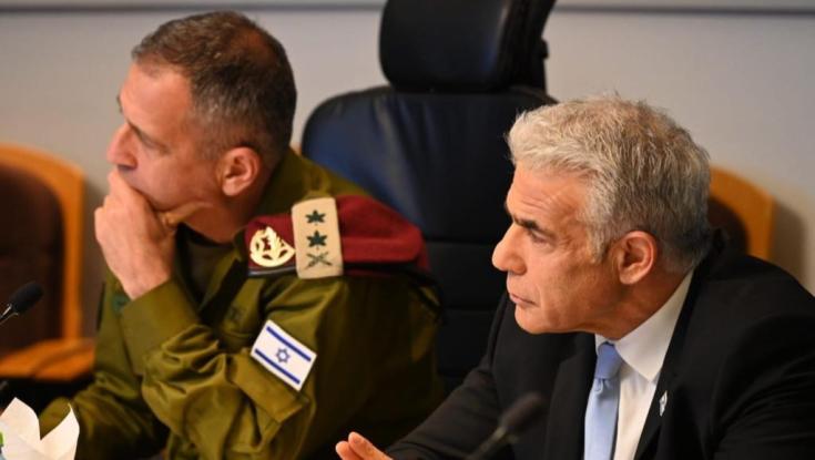 לפיד בהערכת מצב באוגדת איו"ש: "לא נקבל הכפשות של חיילי צה"ל"
